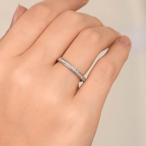 Zlatý prsten s lab-grown diamanty Becki