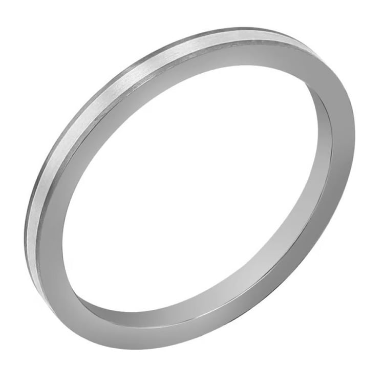 Titanový prsten zdobený stříbrem Zander