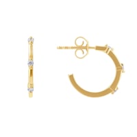 Kruhové náušnice s diamanty Ramila