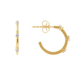 Kruhové náušnice s diamanty Ramila