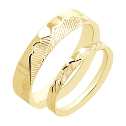 Snubní prsteny s ruční rytinou hor Safa