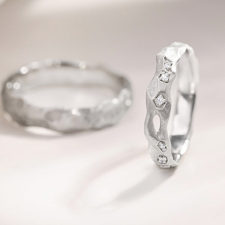 Zlaté snubní prsteny Rock 155639