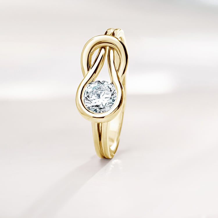 Moissanitový asymetrický prsten 156293