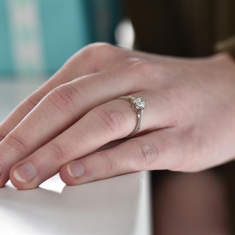 Diamantový prsten ze zlata Omisha 987