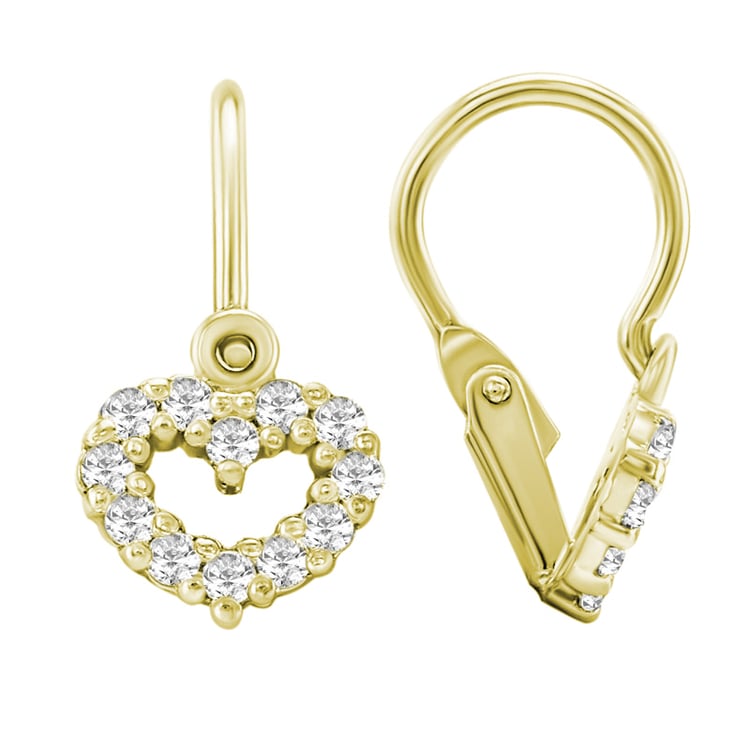 Srdíčkové dětské náušnice ze zlata 30893