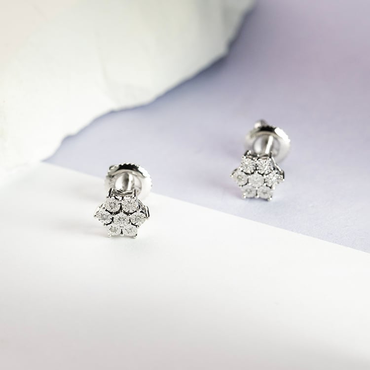 Elegantní diamantové náušnice Svetlana 151762