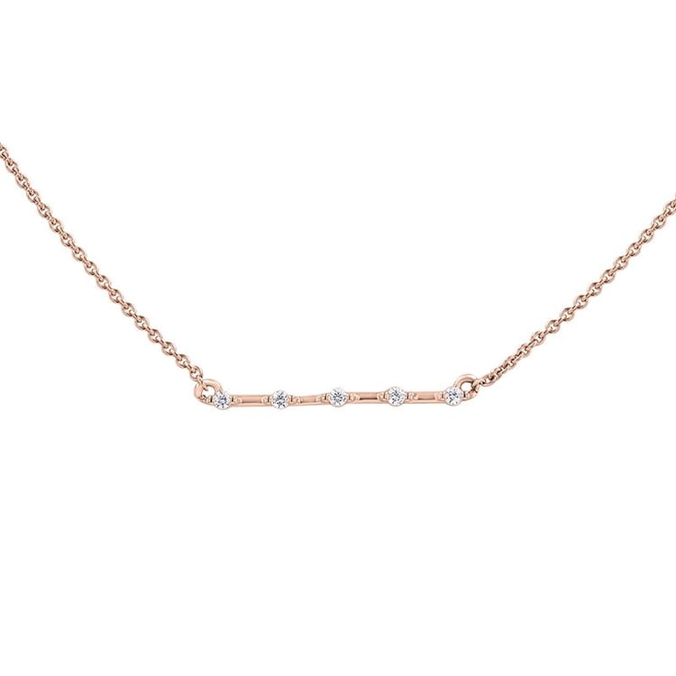 Minimalistický náhrdelník s lab-grown diamanty Isaac 140858