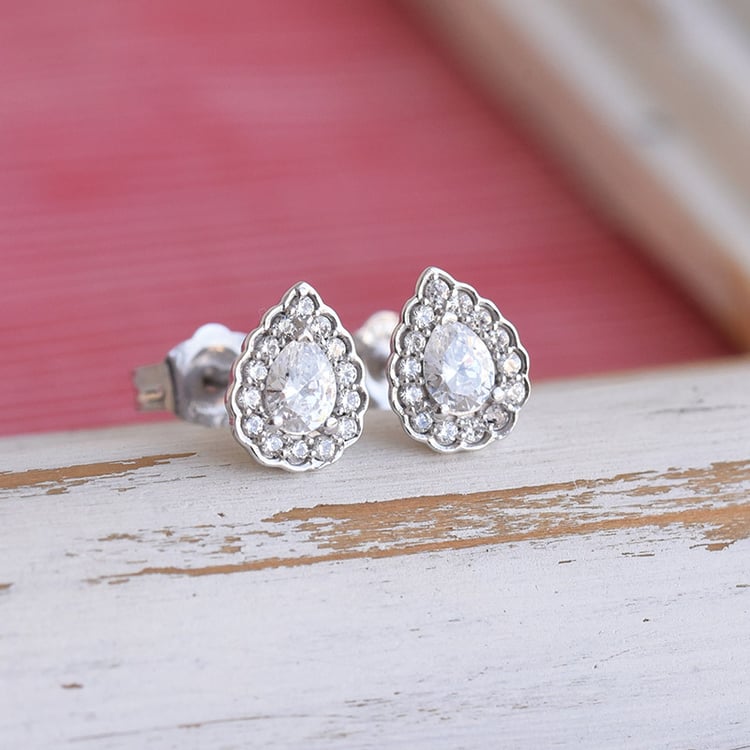 Diamantové náušnice ze zlata 85838