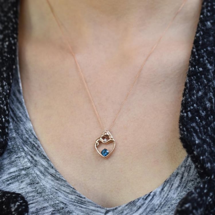 Přívěsek s londýnským topazem 27180