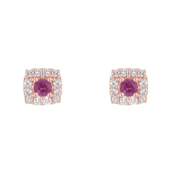 Safírové náušnice s diamanty Sukie