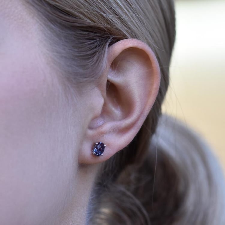 Alexandritové náušnice 15357