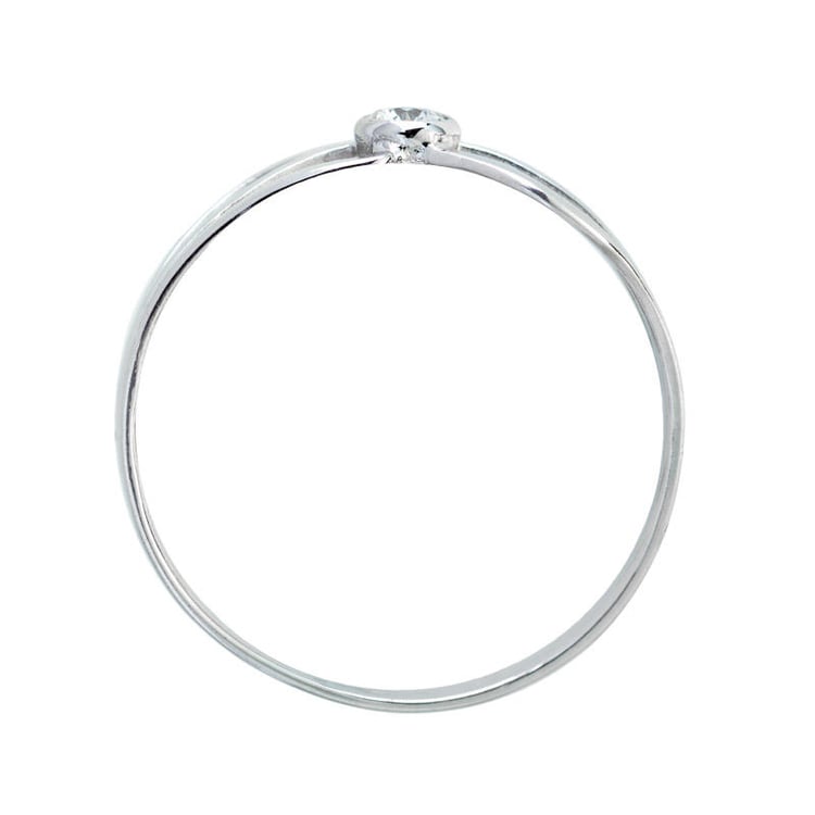 Zlatý zásnubní prsten s diamantem 2879