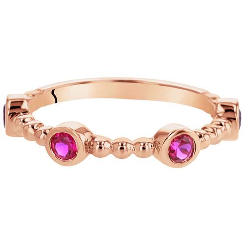 Eternity pozlacený prsten s rubíny 44639