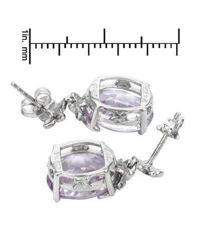 Stříbrné náušnice s ametysty 1751