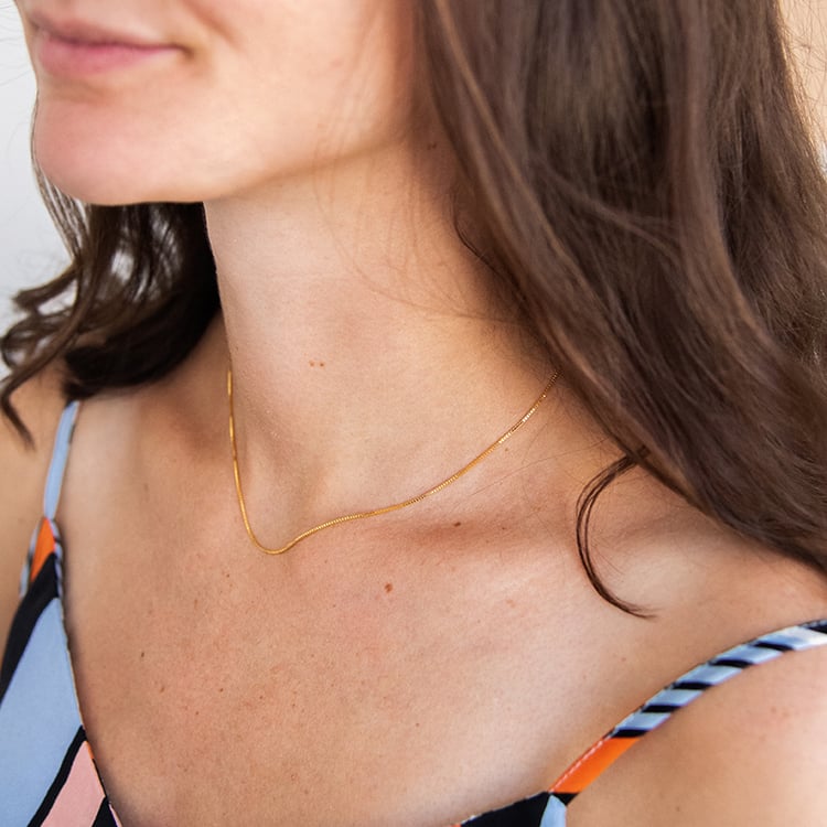 Venezia řetízek 40 cm z pozlaceného stříbra 107577