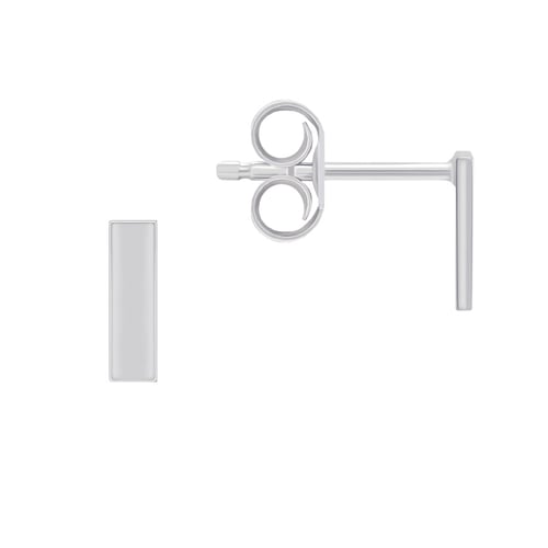 Stříbrné minimalistické náušnice Bar