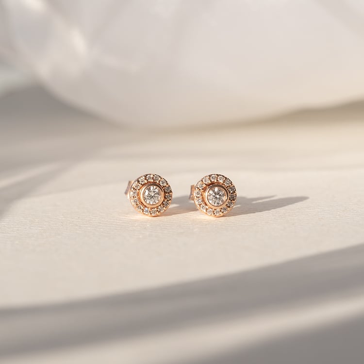 Náušnice 2v1 s lab-grown diamanty Annabel 98407