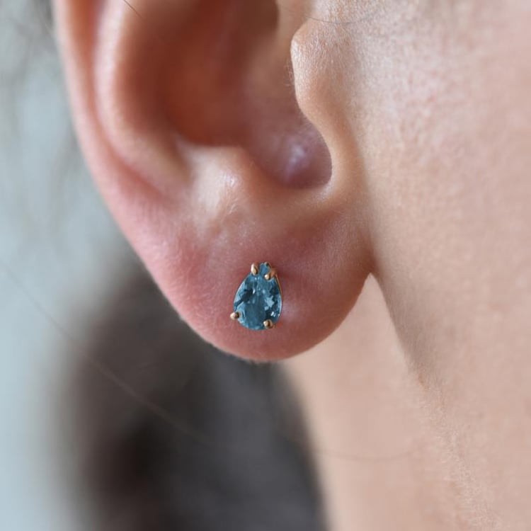 Náušnice s topazy 29412