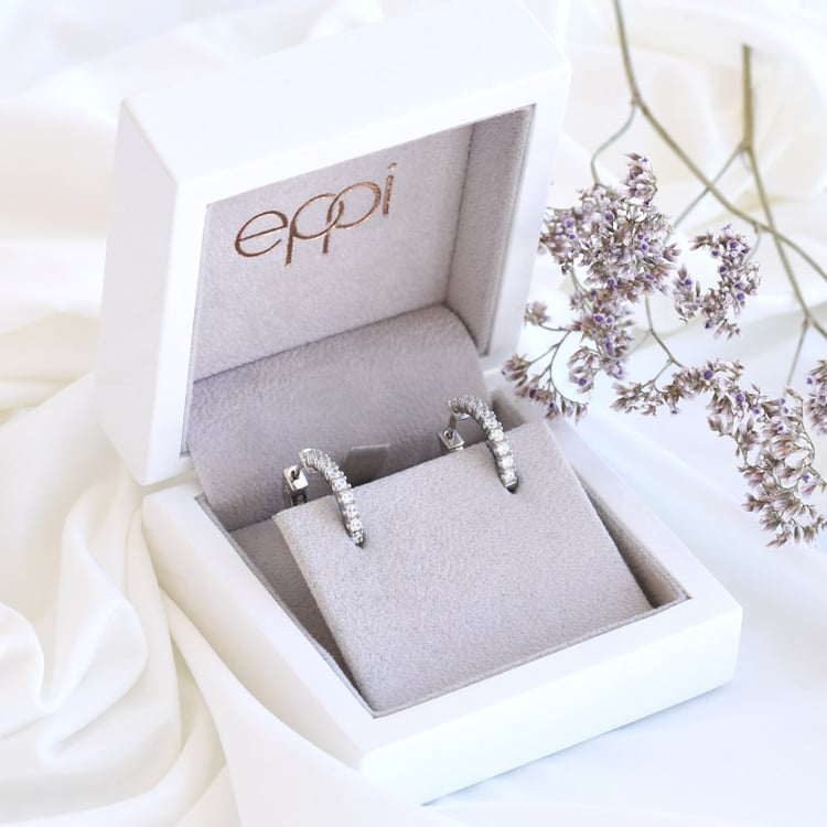 Kruhové náušnice ze stříbra 80679