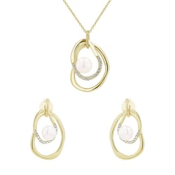 Kolekce stříbrných šperků s perlami a bílými topazy Maral