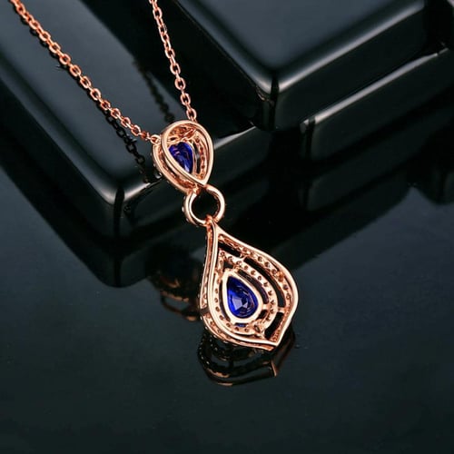 Přívěsek se safíry a diamanty Lovise