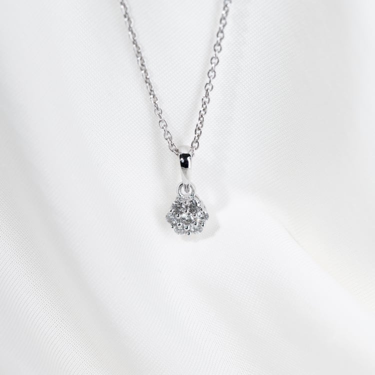 Stříbrný přívěsek s lab-grown diamanty Jenoulita 133951