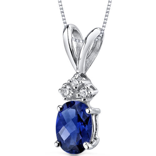 Zlatý safírový náhrdelník 9644