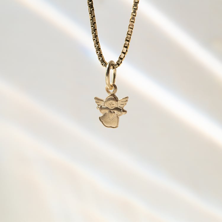 Zlatý přívěsek s andělem 140328