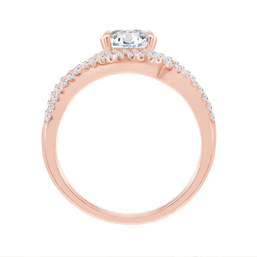 Halo zásnubní prsten s lab-grown diamanty Mevlie