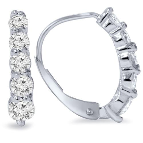 Zlaté diamantové náušnice