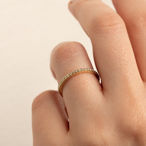 Eternity prsten ze zlata s 1.25mm diamanty Benjamin