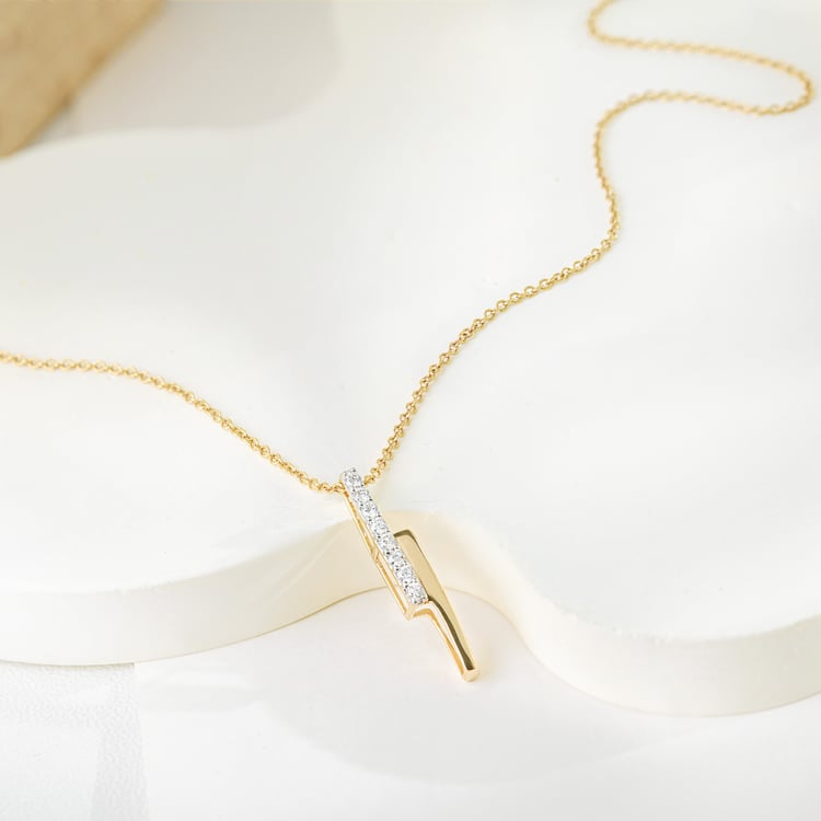 Zlatý přívěsek s lab-grown diamantem Katie 164919