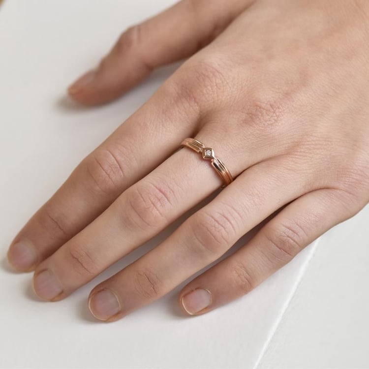 Zásnubní prsten ze zlata 23491