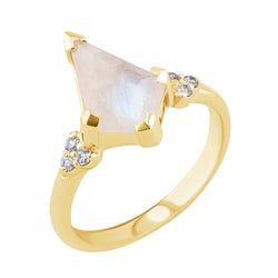 Jedinečný prsten s měsíčním kamenem Kettil