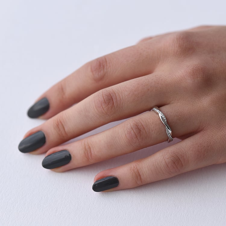 Proplétaný prsten s lab-grown diamanty Malea 101307