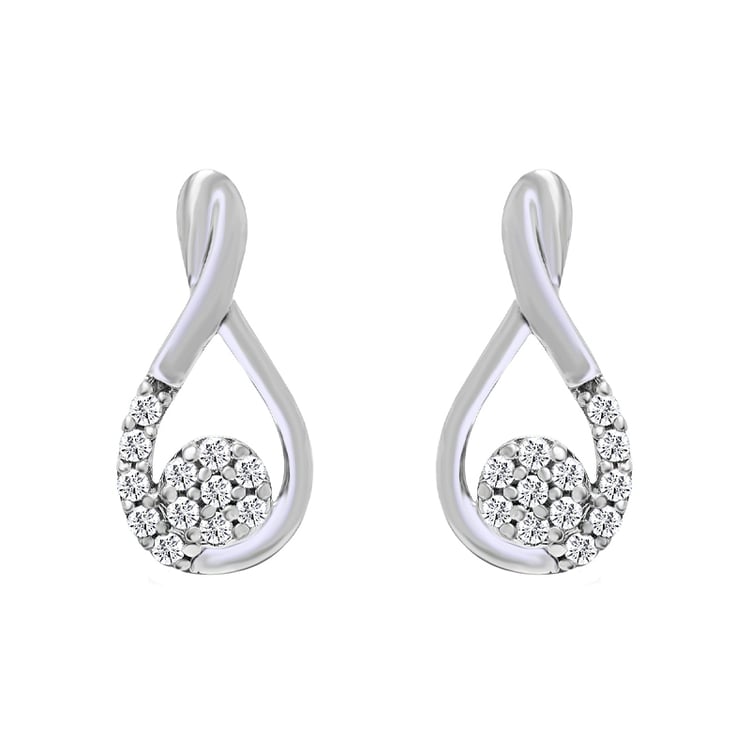 Náušnice z bílého zlata 95154