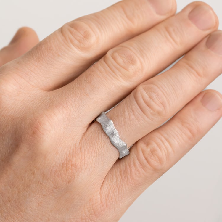 Snubní prsteny s výstupky ze zlata s diamanty Spikes 153793