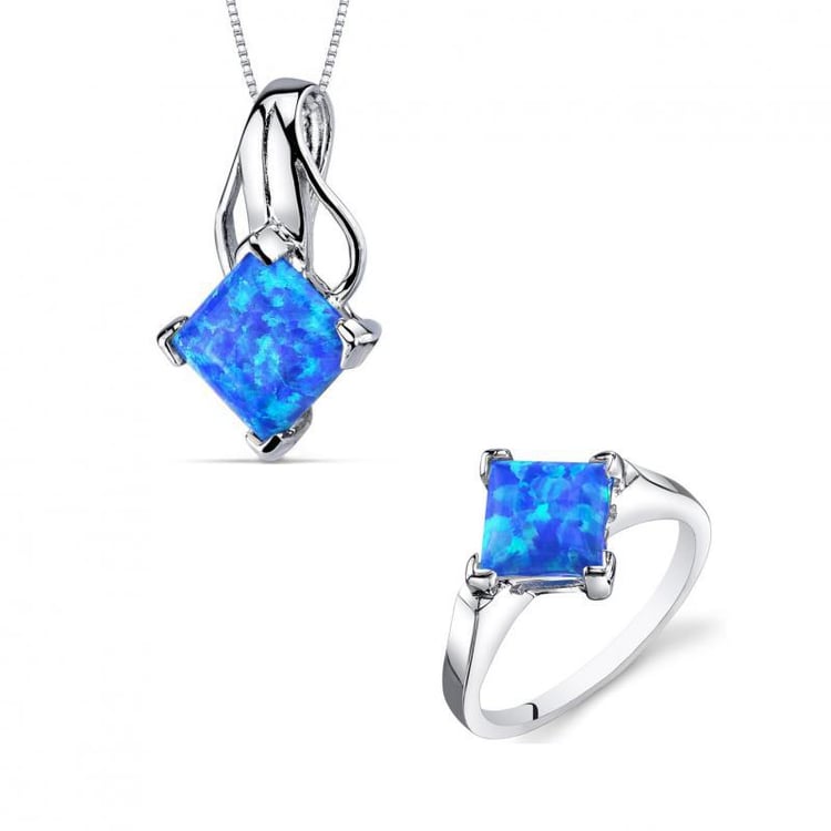 Stříbrná kolekce s opály