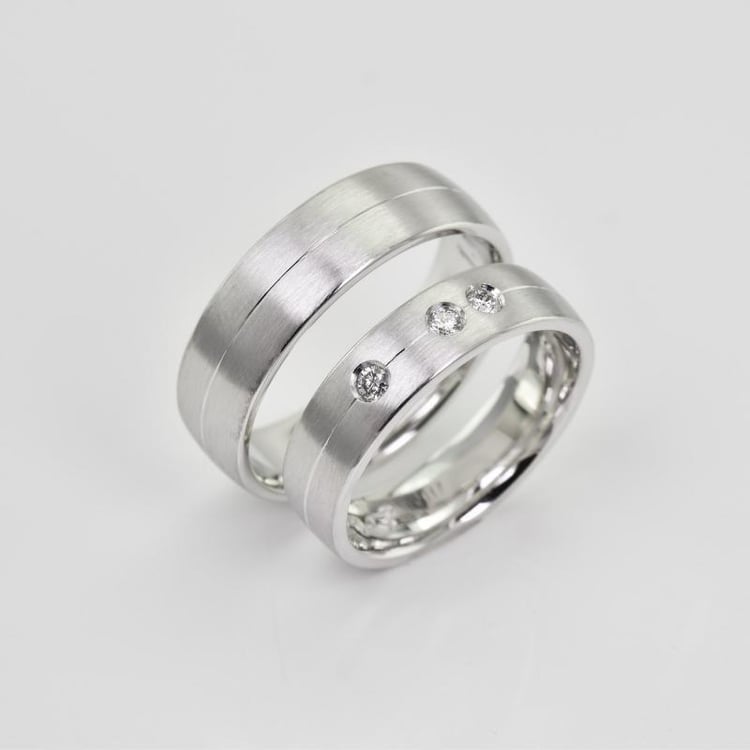 Diamantové snubní prsteny ze zlata 20735