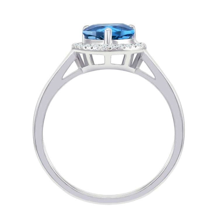 Topazový prsten ve tvaru srdce 35258