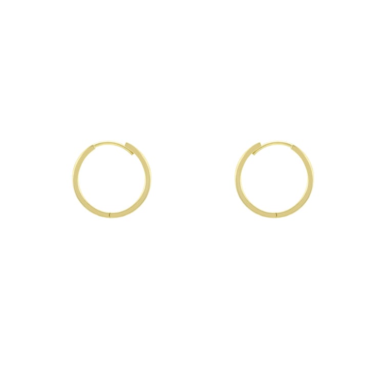 Zlaté kruhové náušnice