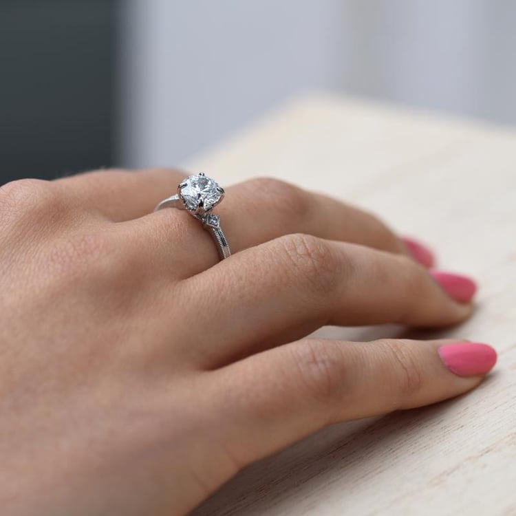 Zlatý diamantový prsten 48163