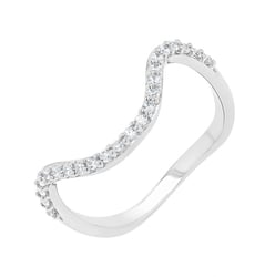 Atypický prsten s lab-grown diamanty May