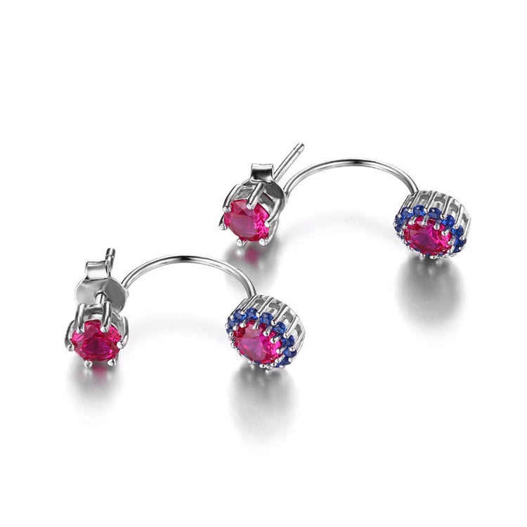 Rubínové náušnice 18845