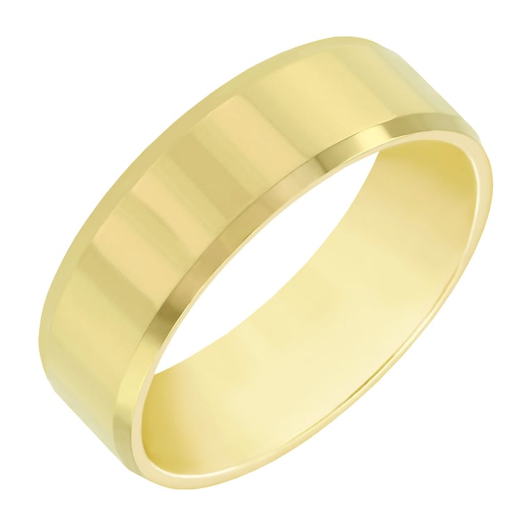 Snubní prsten se zkosenými hranami 60535