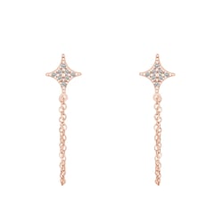 Originální náušnice s diamantovými hvězdami Jonas