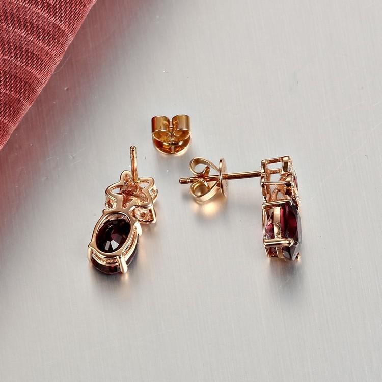 Náušnice s turmalíny a diamanty 4893