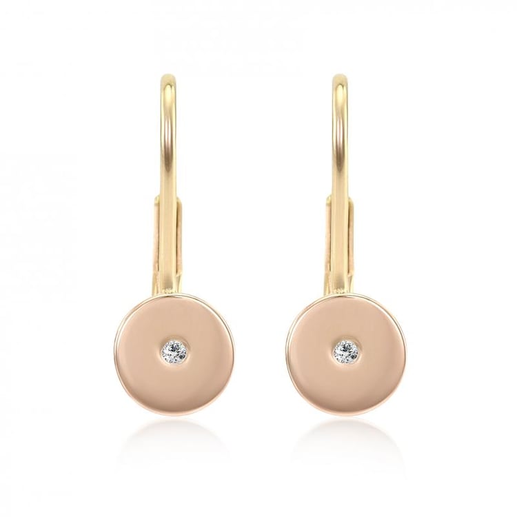 Náušnice ze zlata s diamanty