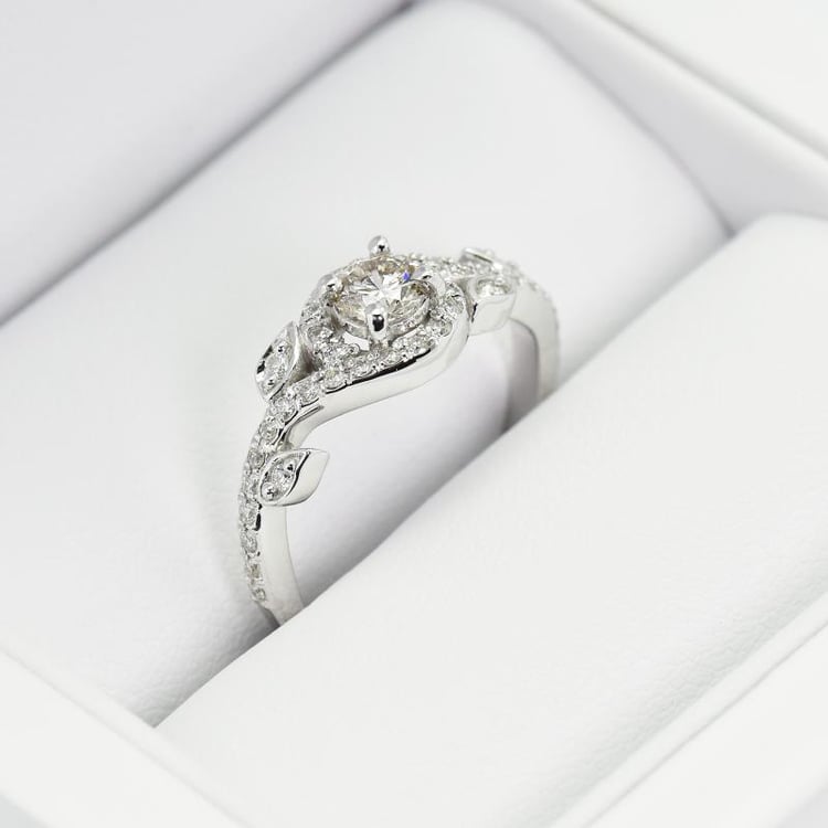 Vintage diamantový prsten 11842