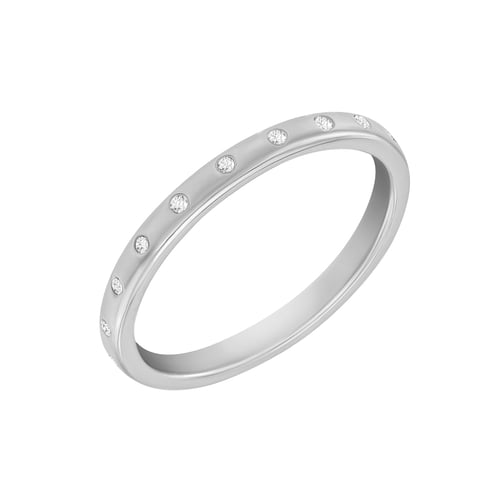 Zlatý eternity snubní prsten s diamanty a komfortní pánský Miomi